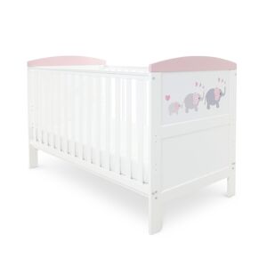 Babyhoot Coleby Style Cot Bed & Pocket Sprung Mattress - Elephan