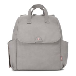 Babymel Robyn PU Changing Bag-Pale Grey