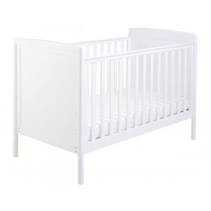 Babymore Milo DROPSIDE Cot Bed-White