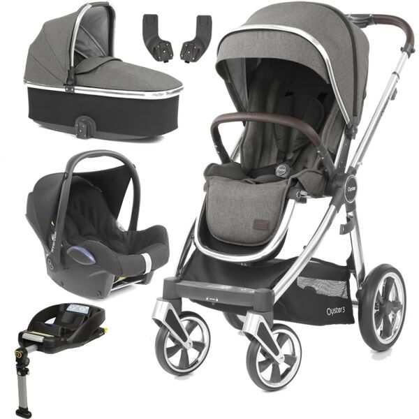 BabyStyle Oyster 3 Mirror Finish Essential Cabrio Travel System-