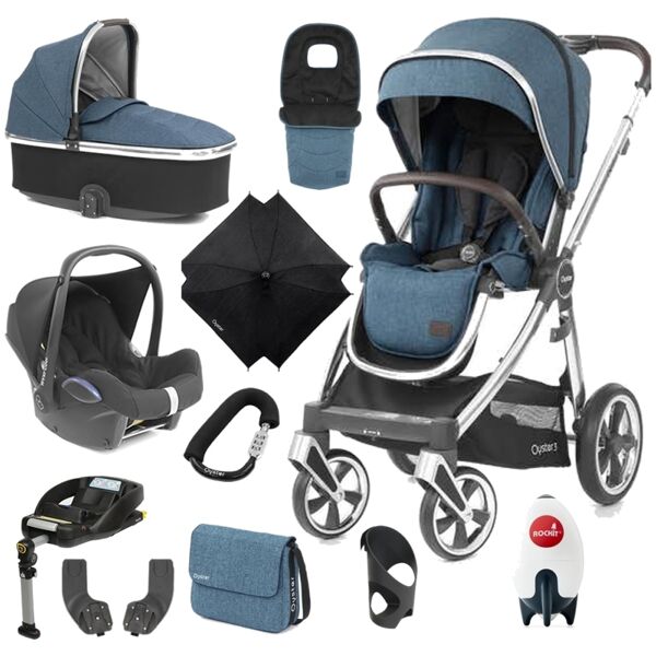 BabyStyle Oyster 3 Mirror Finish Ultimate Cabrio Travel System-R