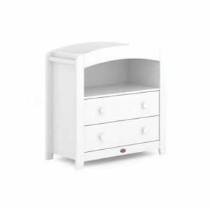 Boori Curved 2 Drawer Chest Changer-Barley White (New 2020)