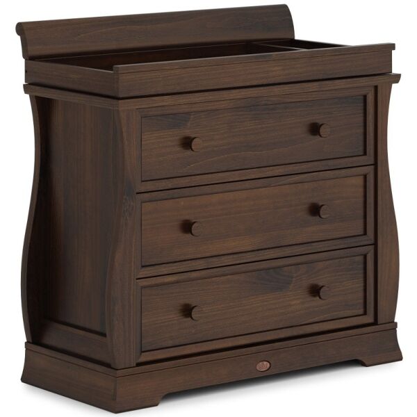 Boori Sleigh 3 Drawer Dresser with Sleigh Changing Station-Coffe