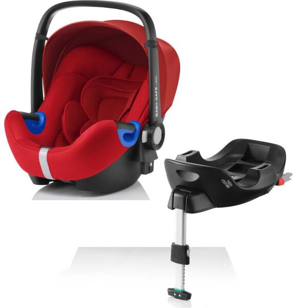 Britax Baby Safe i-Size Car Seat and i-Size Flex Base-Flame Red