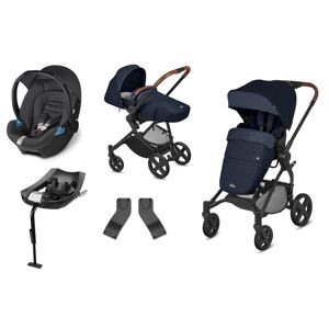 CBX Kody Cozy Lux 3in1 Travel System with ISOFIX Base-Jeansy Blu