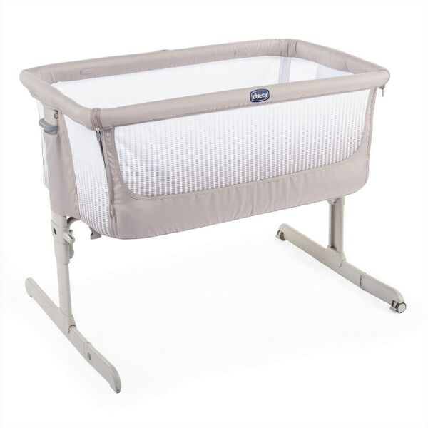 Chicco Next2Me AIR Bedside Crib-Dark Beige