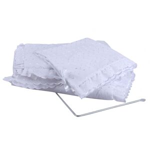 Clair De Lune Broderie Anglaise Pram Set-White