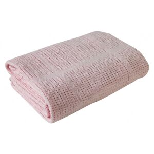 Clair De Lune Cellular Pram Blanket- Pink