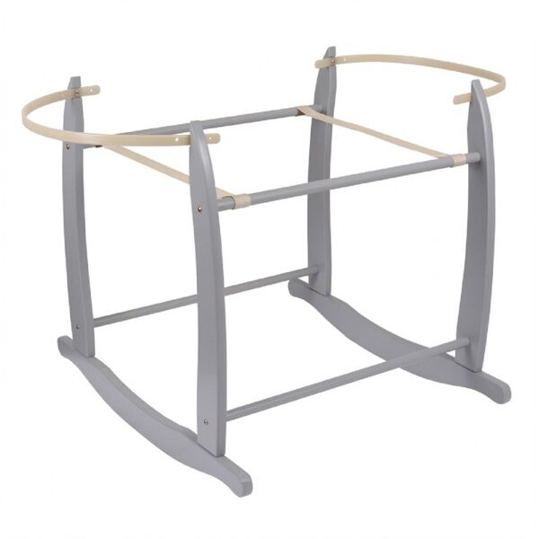 Clair De Lune Deluxe Moses Basket Rocking Stand- Grey
