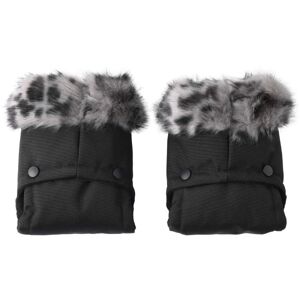 Clair De Lune Universal Pushchair/Pram Faux Fur Mittens- Leopard