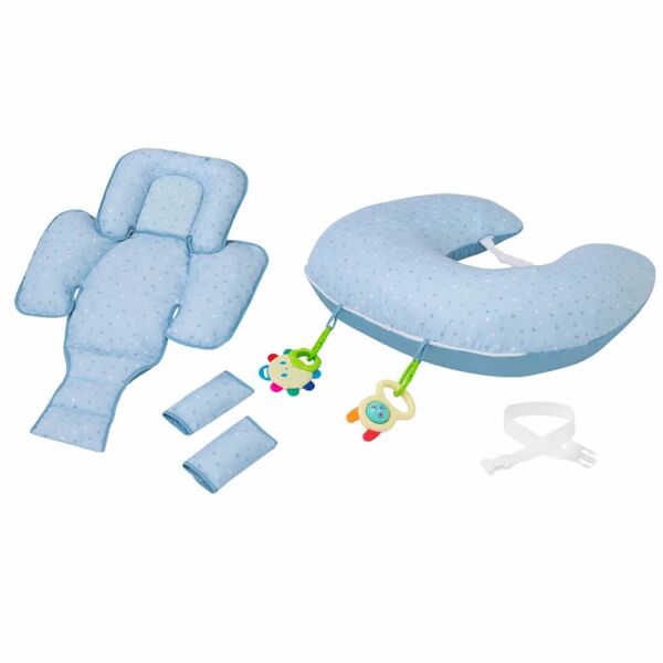 ClevaMama ClevaCushion 10in1 Nursing Pillow-Blue