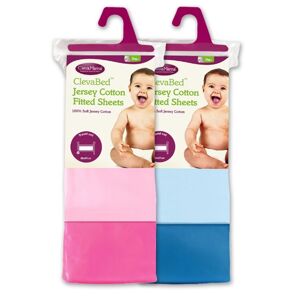 ClevaMama Jersey Cotton Fitted Sheets For Travel Cot (68x97 cm)-