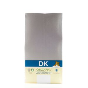 DK Glove ORGANIC Fitted Cotton Sheet for Cot 120x60-Grey