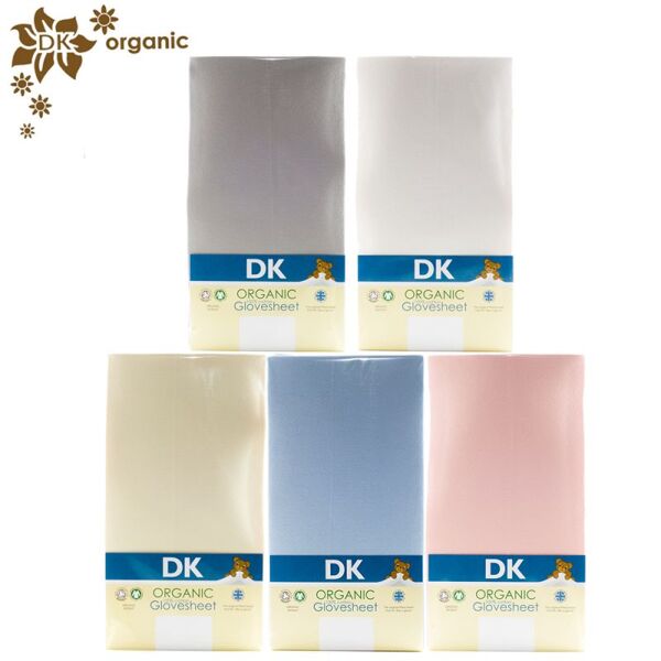 DK Glove ORGANIC Fitted Cotton Sheet for Large Round End 78x33-(
