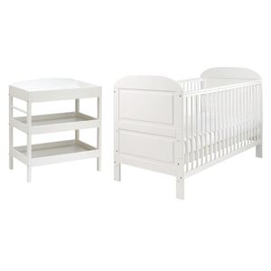 East Coast Angelina 2 Piece (Clara Dresser) Room set-White