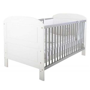 East Coast Angelina Cot Bed-White & Grey