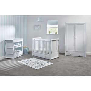 East Coast Nebraska Cot2Bed 3 Piece Room set-White