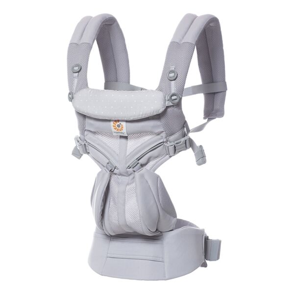 Ergobaby Omni 360 Cool Air Mesh Baby Carrier-Grey Pink Dots