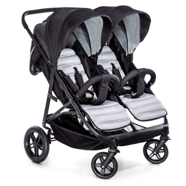 Hauck Rapid 3R Duo Stroller-Silver/Charcoal