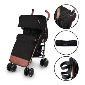 Ickle Bubba Discovery PRIME Rose Gold Chassis Pushchair-Black