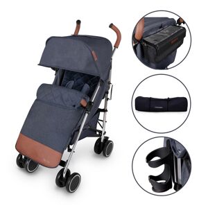 Ickle Bubba Discovery PRIME Silver Chassis Pushchair-Denim Blue
