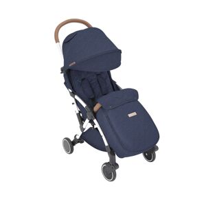 Ickle Bubba Globe Max Silver Chassis Pushchair-Denim Blue