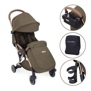 Ickle Bubba Globe Prime Rose Gold Chassis Pushchair-Khaki