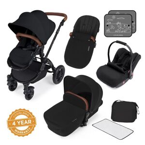 Ickle Bubba Stomp V3 Black Frame All-in-one Travel System-Black