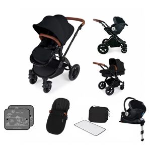 Ickle Bubba Stomp V3 Black Frame I-SIZE Travel System With Mercu
