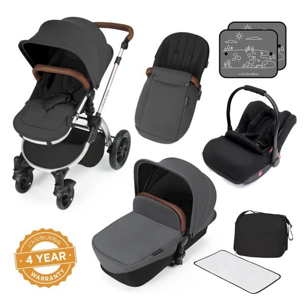 Ickle Bubba Stomp V3 Silver Frame All-in-one Travel System-Graph