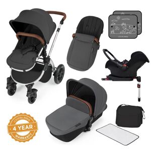 Ickle Bubba Stomp V3 Silver Frame Travel System With Galaxy Cars