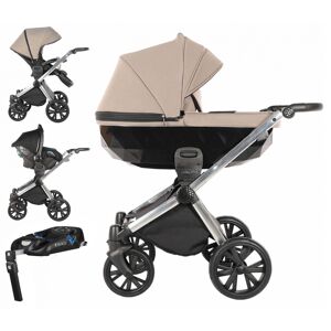 Insevio Luxury 3in1 Travel System With Isofix Base-Sand