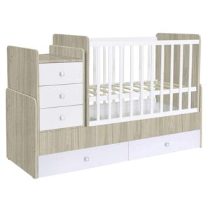 Kidsaw Kudl Simple Collection Cot Bed- Elm White