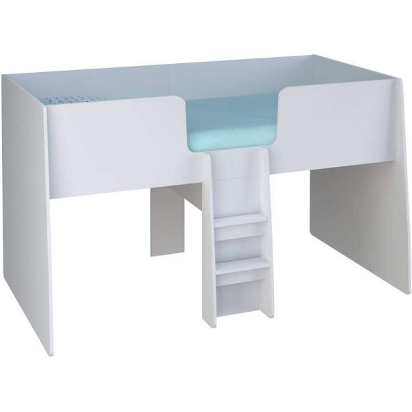 Kidsaw Loft Station Single Cabin Bed Frame-White
