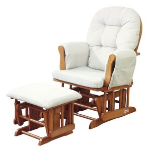 Kub Haywood Glider Nursing Chair and Stool-Natural