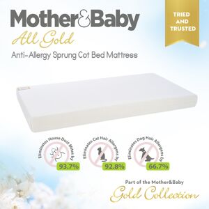 Mother&Baby All Gold Complete Anti-Allergy Sprung Mattress 140x7