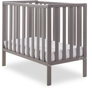 Obaby Bantam Space Saver Cot + Foam Mattress-Taupe Grey