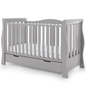 Obaby Stamford Luxe Sleigh Cot Bed Including Underbed Drawer-War
