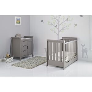 Obaby Stamford Mini Sleigh 2 Piece Furniture Roomset-Taupe Grey