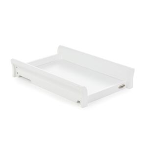 Obaby Stamford Sleigh Cot Top Changer-White (New)
