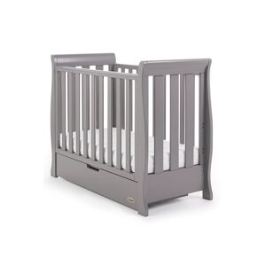 Obaby Stamford Sleigh SPACE SAVER Cot-Taupe Grey