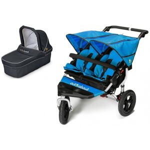 Out n About Nipper Double 360 V4 Pram System-Lagoon Blue (1 Carr