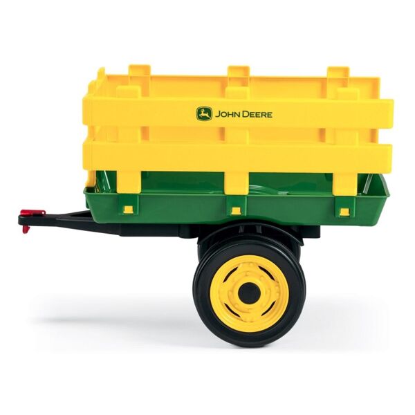 Peg Perego John Deere Stake Side Trailer- Green & Yellow