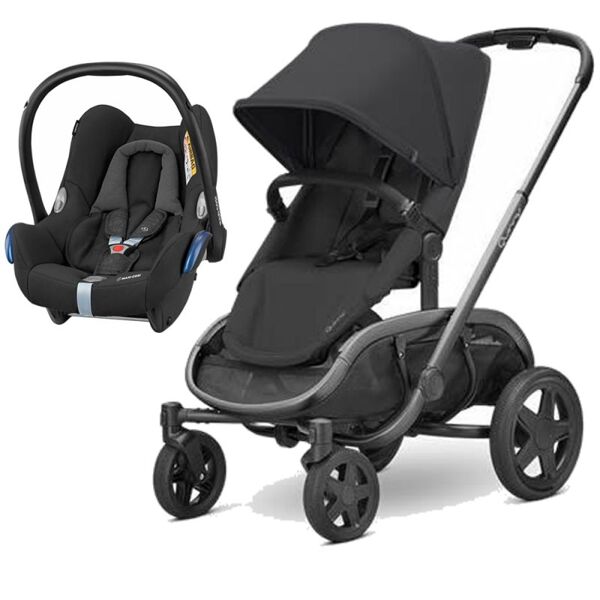 Quinny Hubb Graphite Frame XXL 2in1 Cabriofix Travel System-Blac