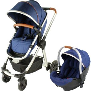 Red Kite Push Me Fusion Travel System-Denim/Navy (New)