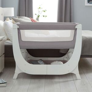 Shnuggle Air Bedside Crib With FREE Crib Mattress-Dove Grey