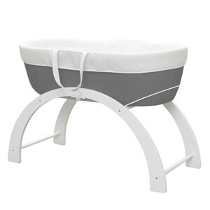 Shnuggle Dreami Moses Basket & Stand-Slate (New)