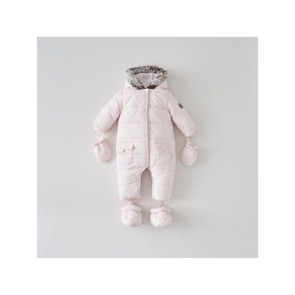 Silver Cross Girls Classic Quilt Pramsuit- Pink Newborn