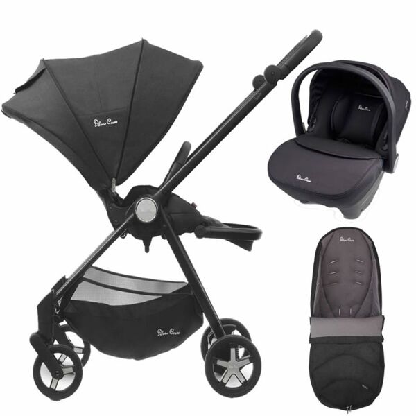 Silver Cross Spirit 2in1 Travel System & Matching Footmuff-Onyx