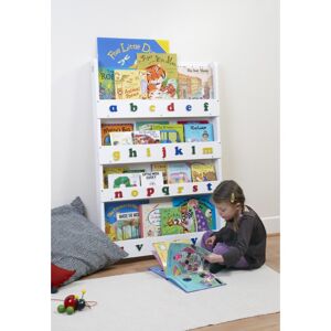 Tidy Books Bookcase With Alphabet-White